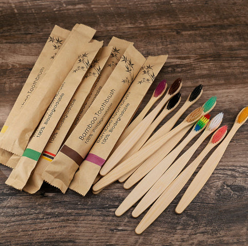 Natural Bamboo Tooth Brush Set